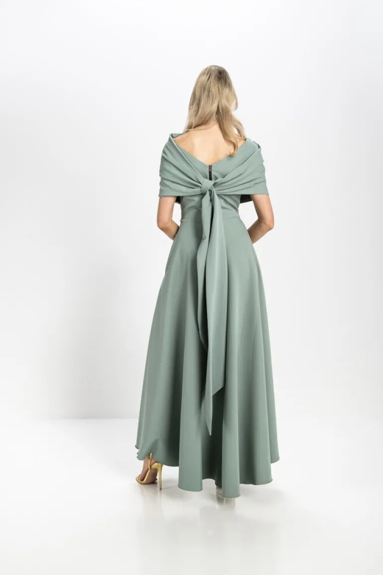 Kevan Jon Safia Bow Flare Dress