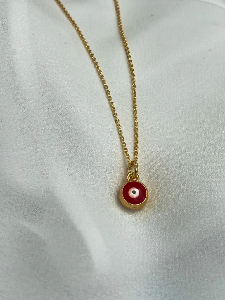 Kybalion Red Evil Eye Necklace