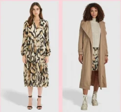 Marc Aurel Nougat Trench Coat