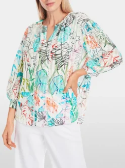 Marc Cain Blouse Flower Pattern