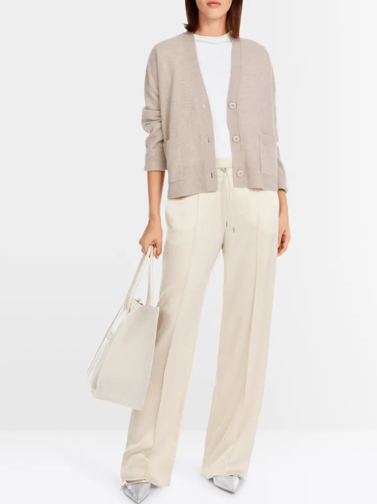 Marc Cain Cashmere Cardigan New Pearl Melange