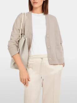 Marc Cain Cashmere Cardigan New Pearl Melange