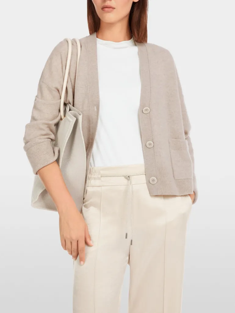 Marc Cain Cashmere Cardigan New Pearl Melange