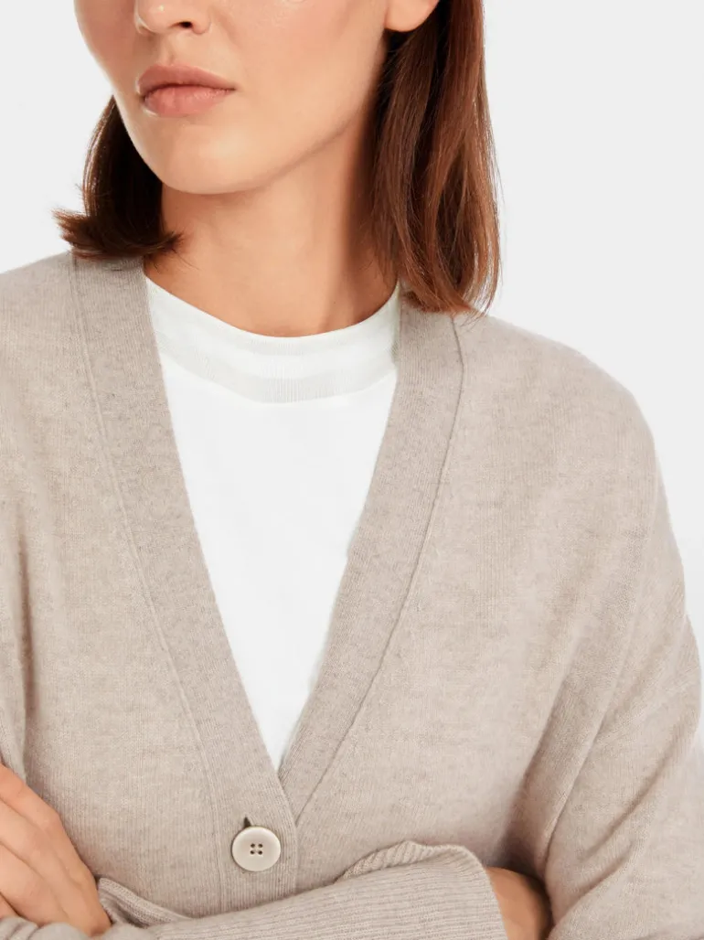 Marc Cain Cashmere Cardigan New Pearl Melange