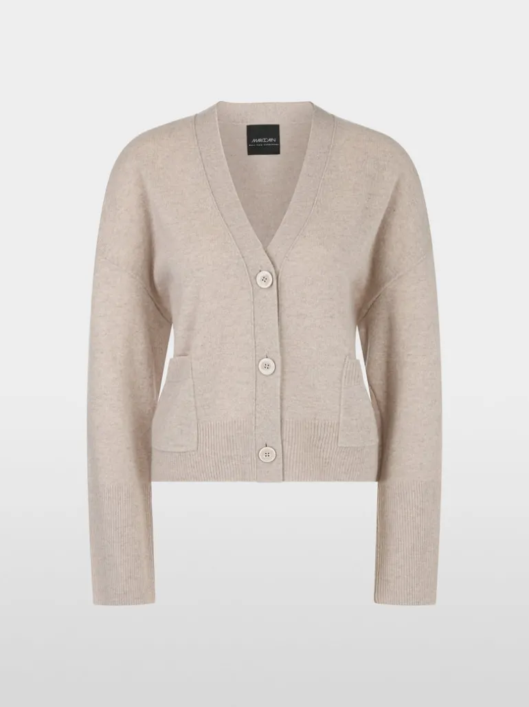 Marc Cain Cashmere Cardigan New Pearl Melange