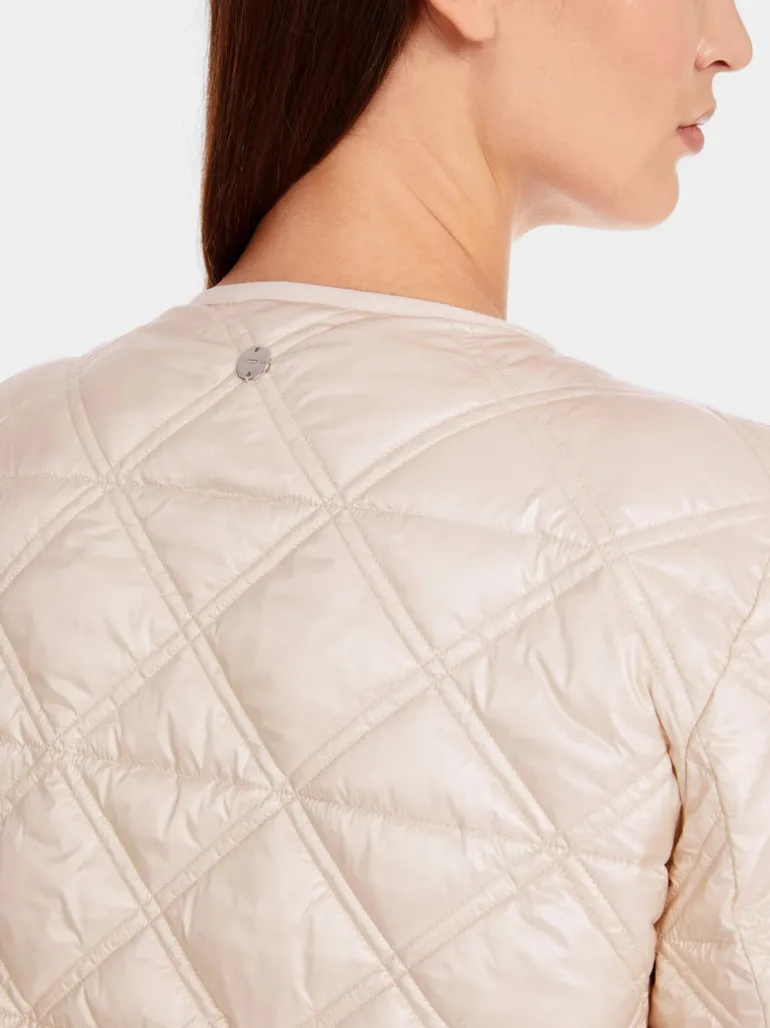 Marc Cain Quilted Diamond Jacket Deep Pearl