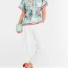 Marc Cain Silk Printed Blouse