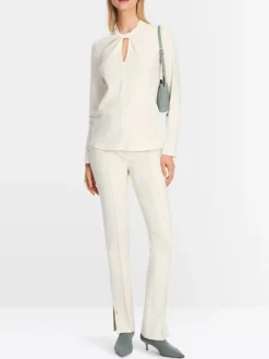 Marc Cain Top With Knot Detail Ecru