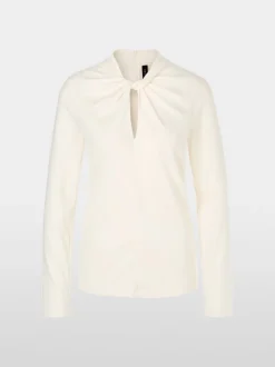 Marc Cain Top With Knot Detail Ecru