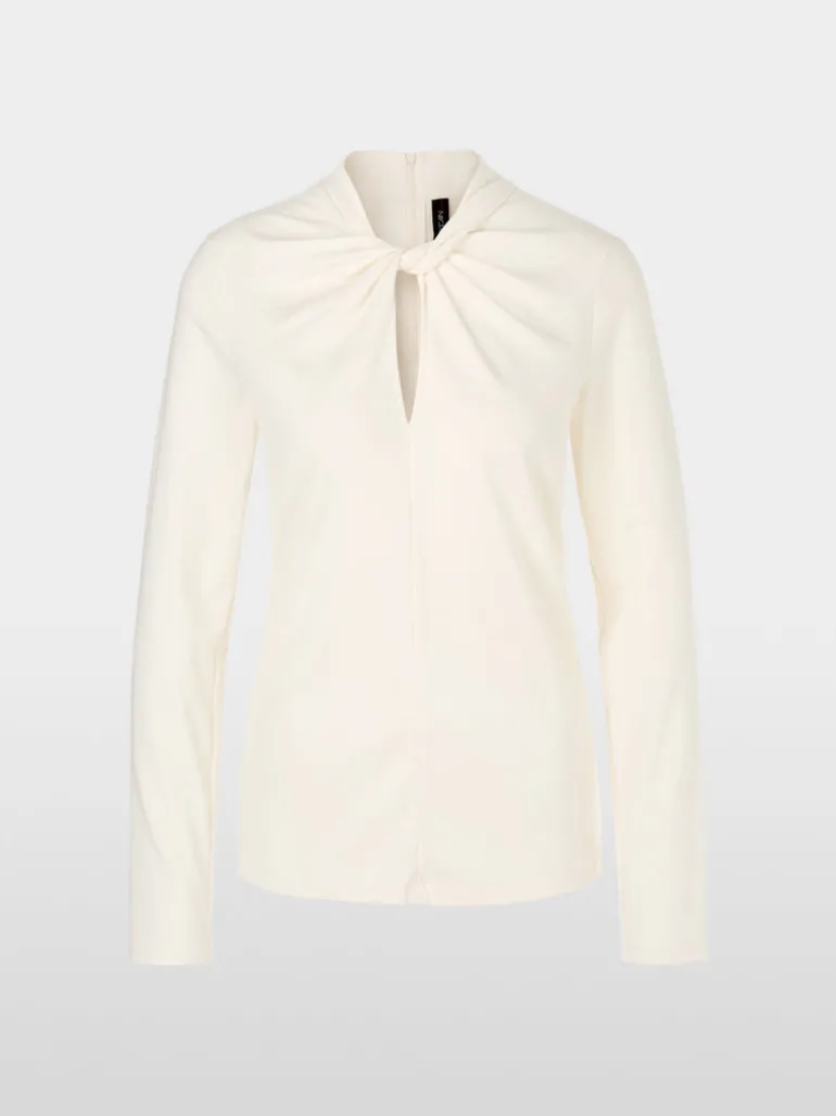 Marc Cain Top With Knot Detail Ecru