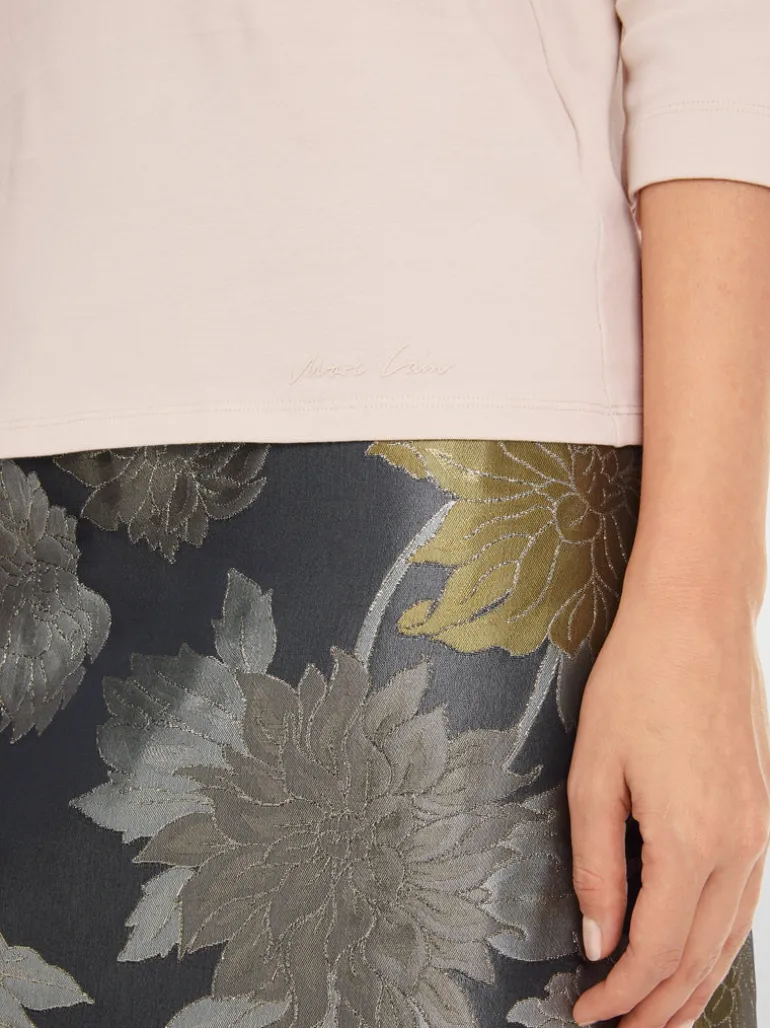 Marc Cain T-Shirt With Pearl Embellishment Deep Pearl