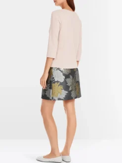 Marc Cain T-Shirt With Pearl Embellishment Deep Pearl