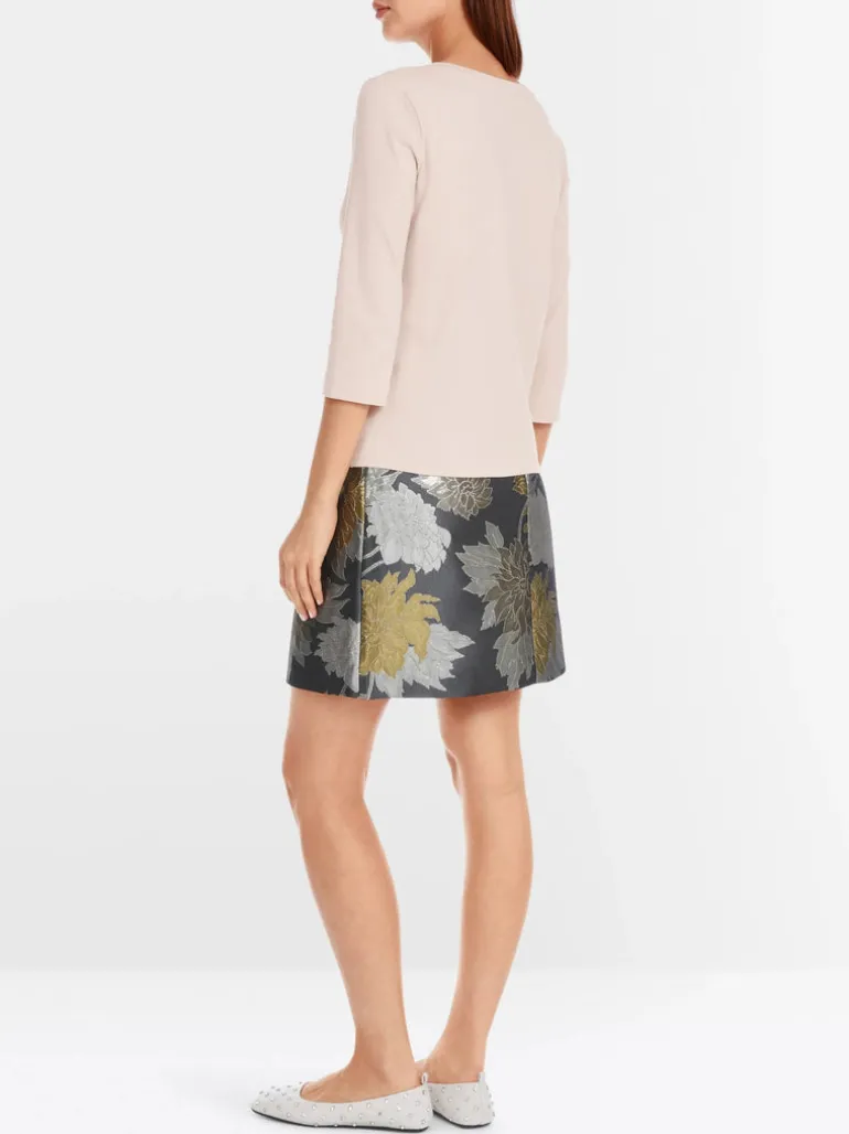 Marc Cain T-Shirt With Pearl Embellishment Deep Pearl