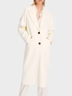Marc Cain Wool Coat Bright Ecru