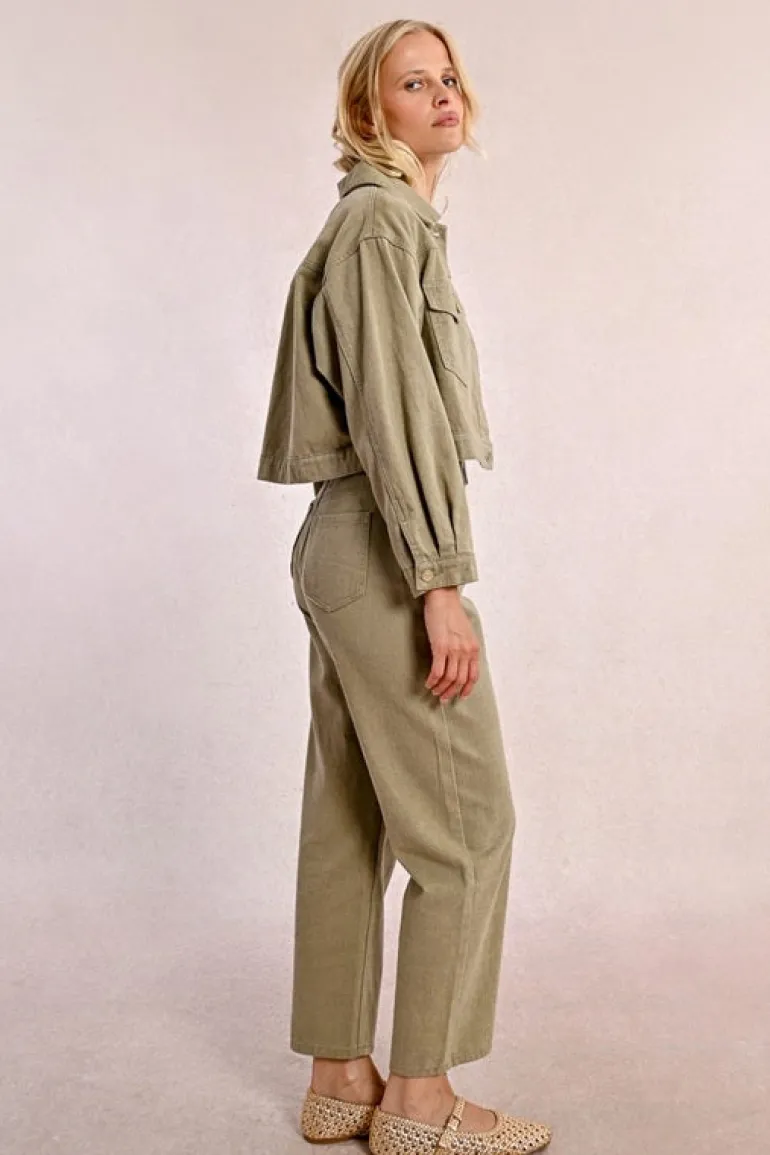 Molly Bracken Denim Jacket Khaki