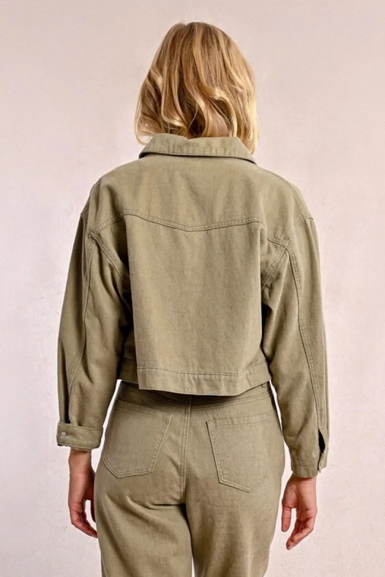Molly Bracken Denim Jacket Khaki