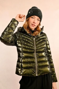Molly Bracken Knit Hat With Hearts Black