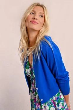 Molly Bracken Knitted Cardigan Royal Blue
