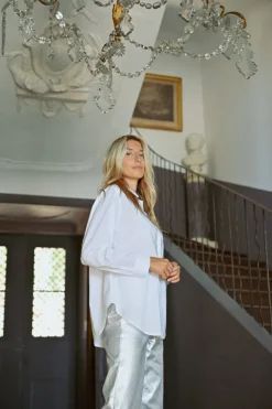 Molly Bracken Long Shirt White
