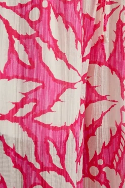 Molly Bracken Pants Pink Palms Print