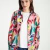 More & More Abstract Flower Print Shirt