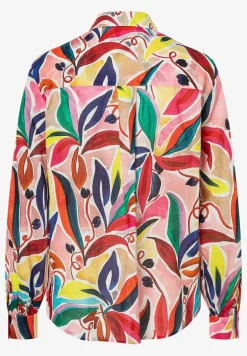 More & More Abstract Flower Print Shirt