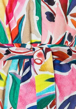 More & More Abstract Print Shirt Dress