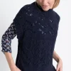 More & More Ajour Pullover Navy
