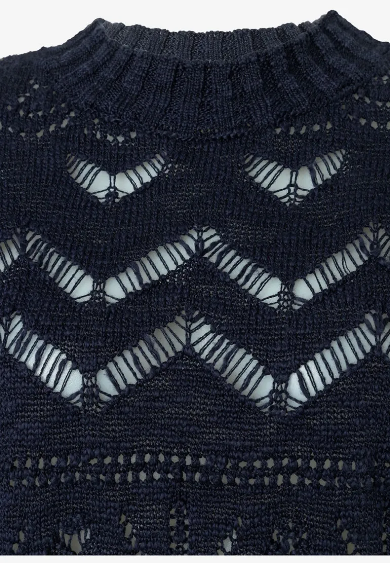 More & More Ajour Pullover Navy