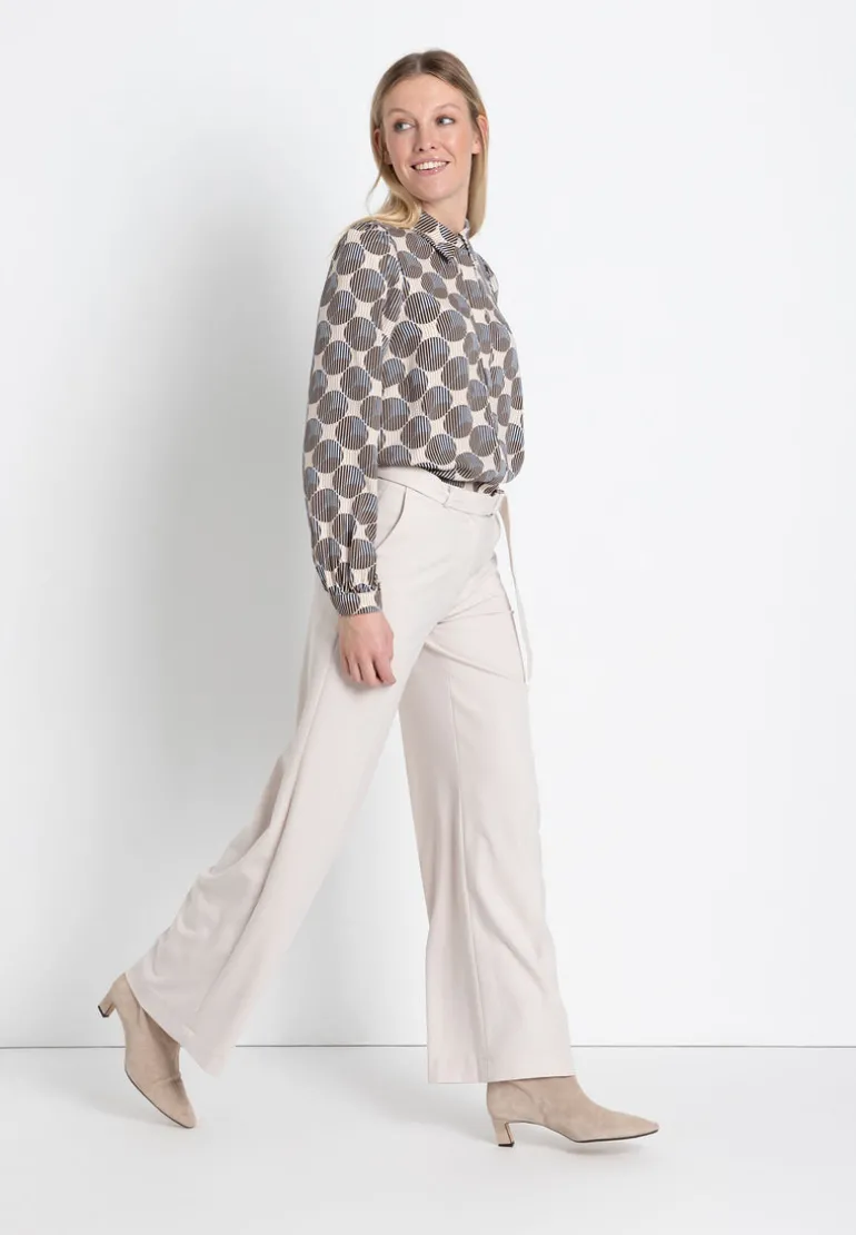 More & More Blouse With Stripe & Dot Pattern