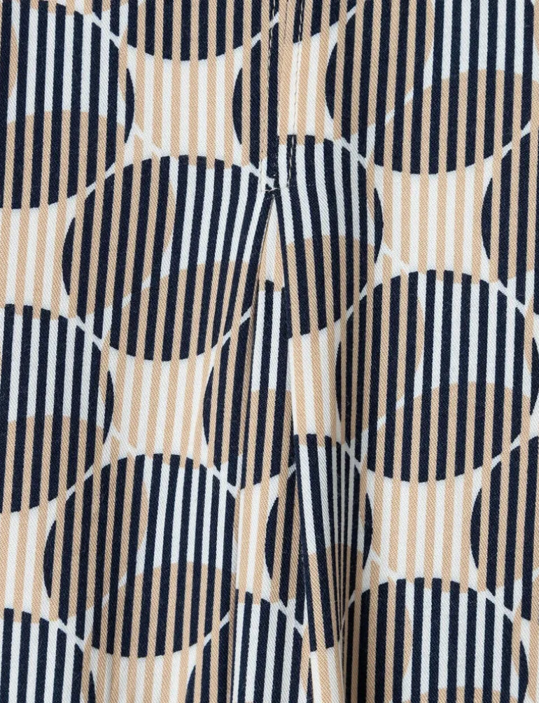 More & More Blouse With Stripe & Dot Pattern