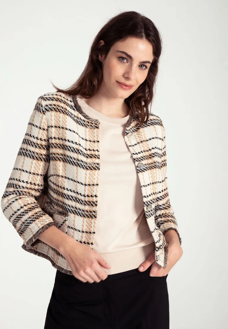 More & More Boucle Check Jacket
