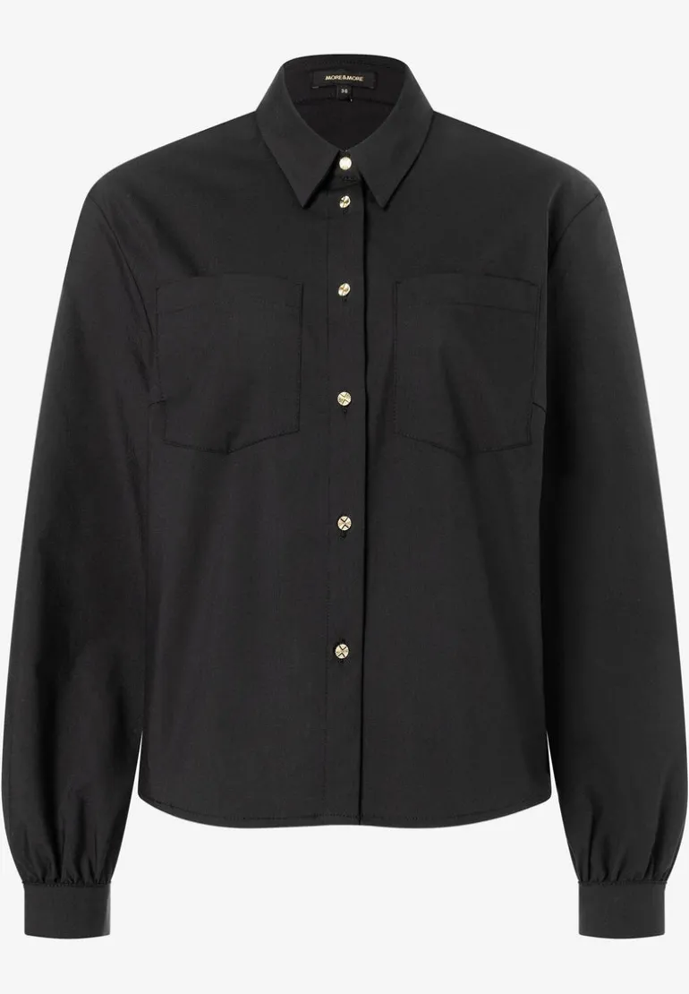 More & More Boxy Blouse/Jacket Black