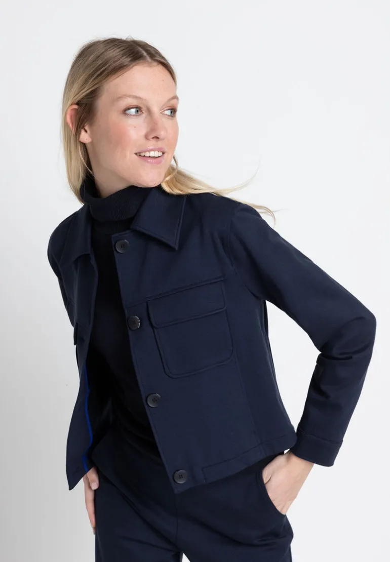 More & More Jersey Jacket Navy
