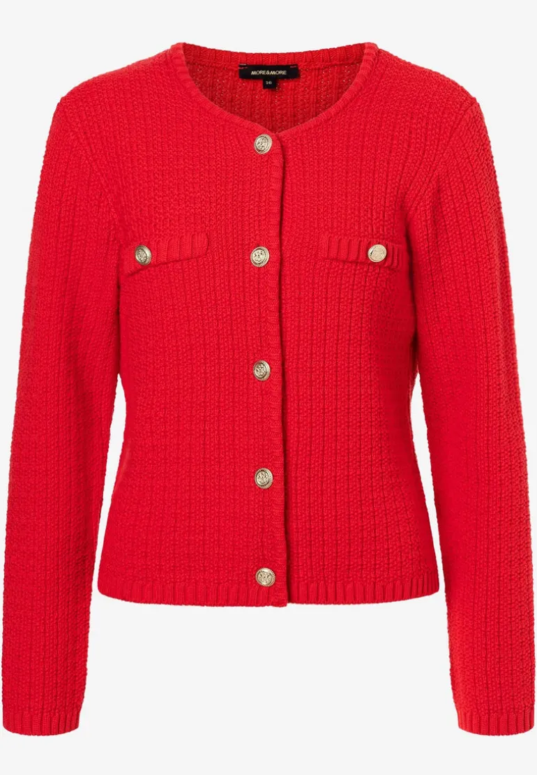 More & More Knit Cardigan Red