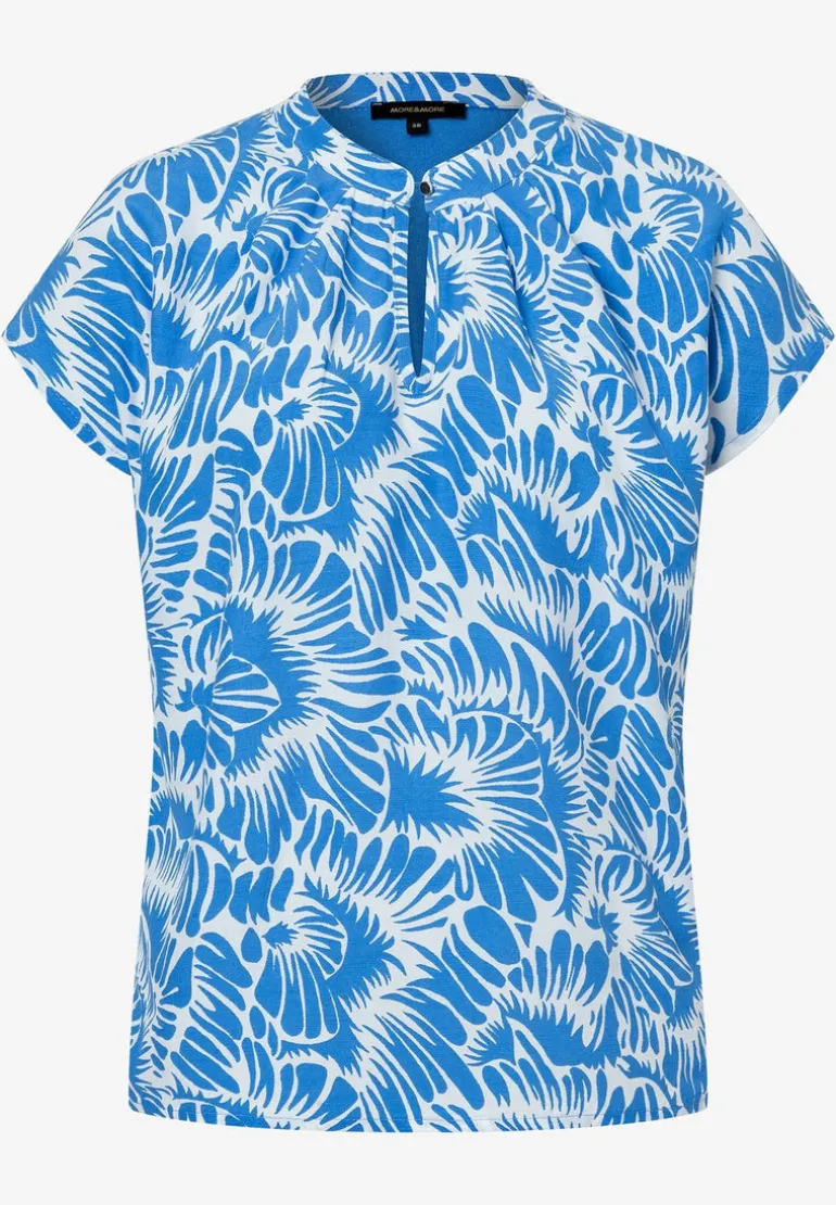 More & More Patch Printed Shirt Blue/White