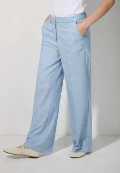 More & More Straight Trouser Sky Blue