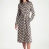 More & More Stripe & Big Dot Pattern Dress