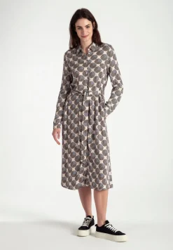 More & More Stripe & Big Dot Pattern Dress