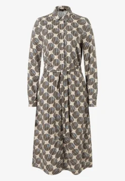 More & More Stripe & Big Dot Pattern Dress