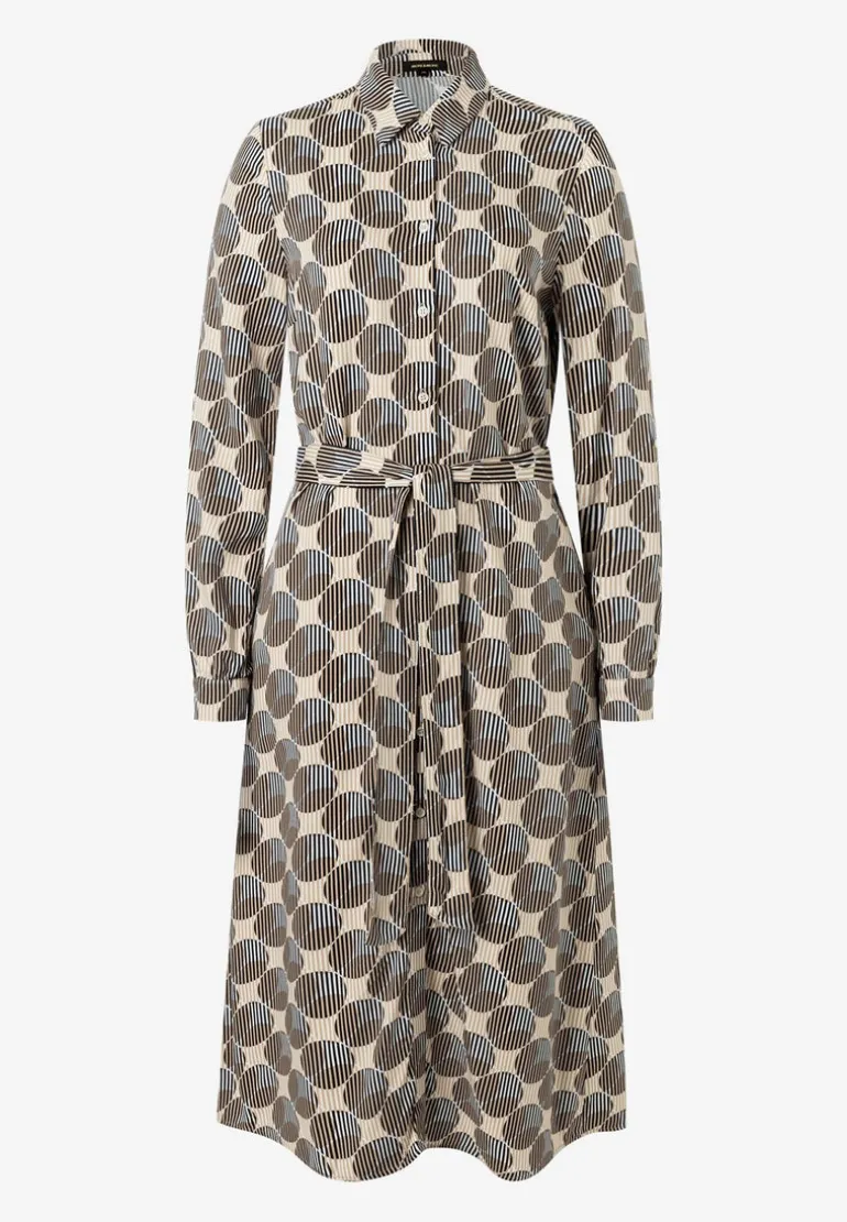 More & More Stripe & Big Dot Pattern Dress
