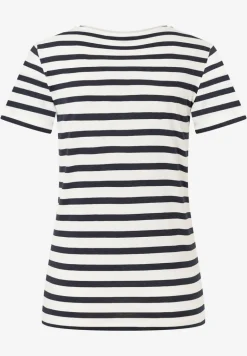 More & More Striped Tee With Sequin Lettering