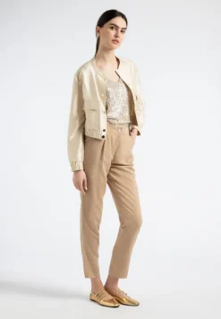 More & More Tencel-Linen Trouser Soft Toffee