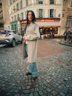 Mos Mosh Bora Rain Trenchcoat Shadow