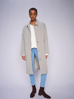 Mos Mosh Bora Rain Trenchcoat Shadow
