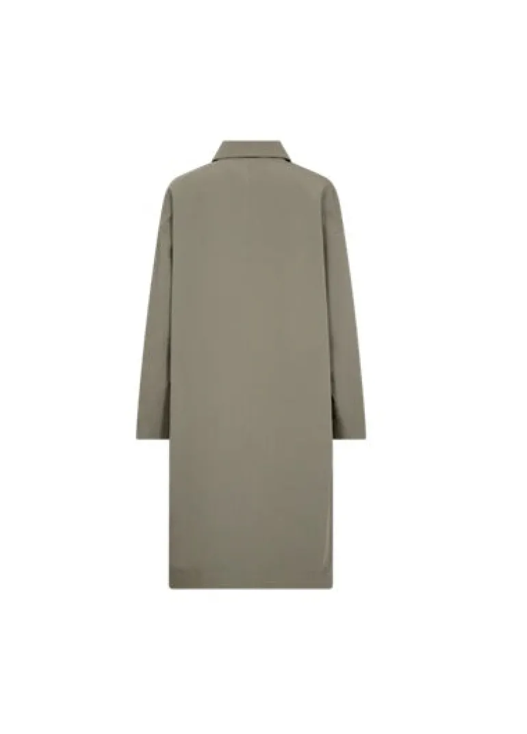 Mos Mosh Bora Rain Trenchcoat Shadow