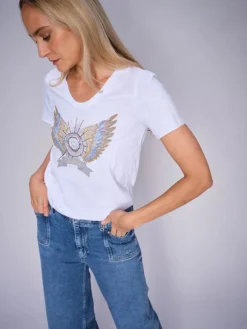 Mos Mosh Gethi Deco T-Shirt White