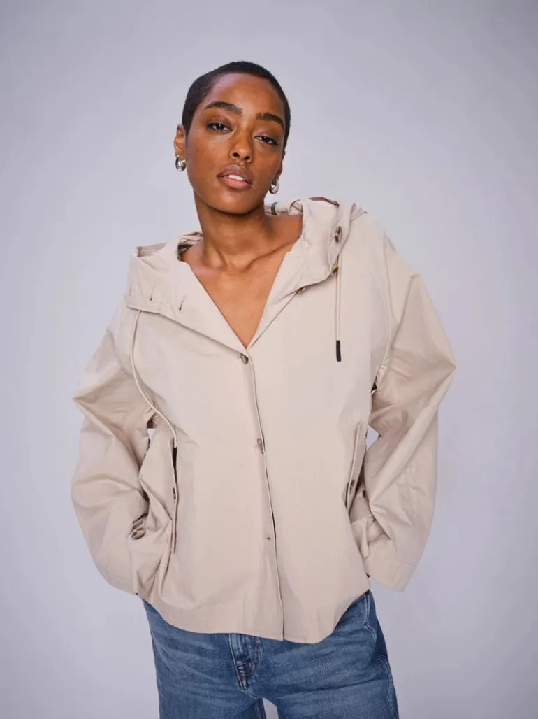 Mos Mosh Sheena Short Jacket Feather Grey