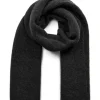 Mos Mosh Thora Knit Scarf Charcoal Grey