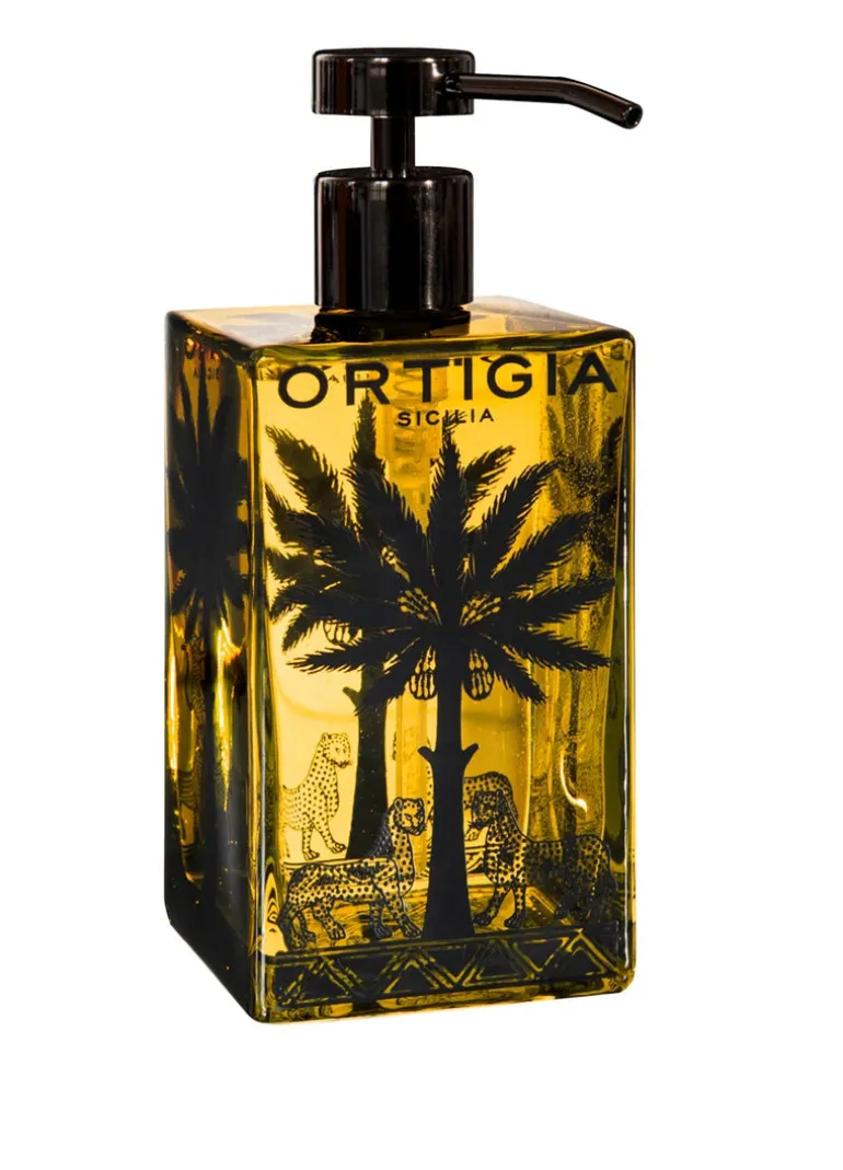 Ortigia Ambra Nera Liquid Soap Glass